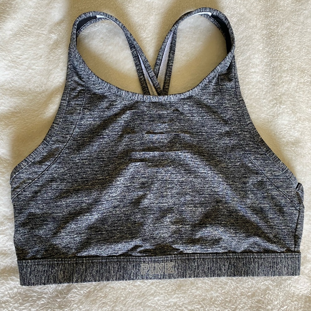 PINK by Victorias Secret Sports Bra Gray Medium